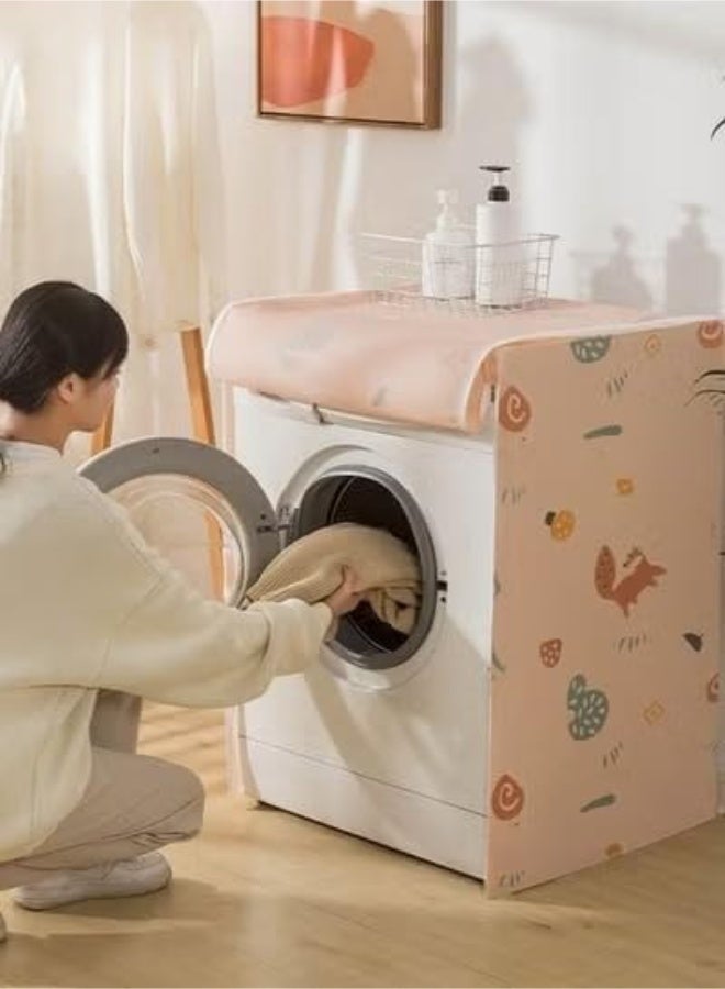 Waterproof Washing Machine & Dishwasher Cover for Front Load, PEVA Material, Zippered Design, Dust & Moisture Protection - Image 3